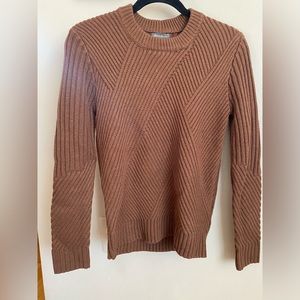 Eddie Bauer size small knit sweater - dark orange/brown